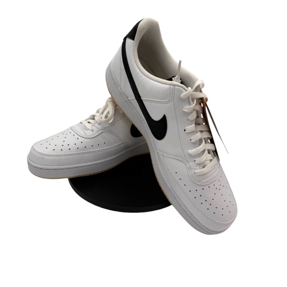 Nike Court Vision Next Nature Low White Black DH2987 107 Men's Size 13 - Picture 1 of 8